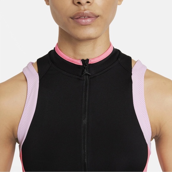 NWT RARE PINK GREEN BLACK Jordan Heatwave Women's Crop Top XS - Picture 2 of 6